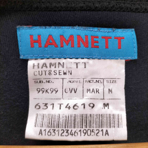 ハムネット HAMNETT Vネックベロアカットソー メンズ JPN:M