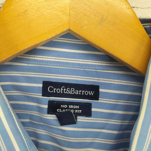 クラフトアンドバロー Croft&Barrow ストライプシャツ メンズ 17 1/2 34-35