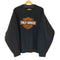 フルーツオブザルーム FRUIT OF THE LOOM Harley-Davidson ワッペンロゴ クルーネックスウェット メンズ JPN:L