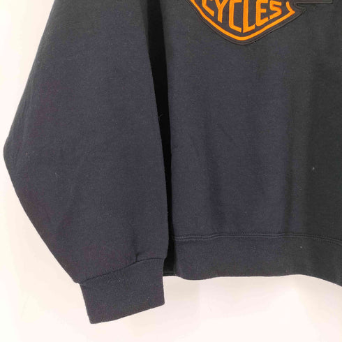フルーツオブザルーム FRUIT OF THE LOOM Harley-Davidson ワッペンロゴ クルーネックスウェット メンズ JPN:L