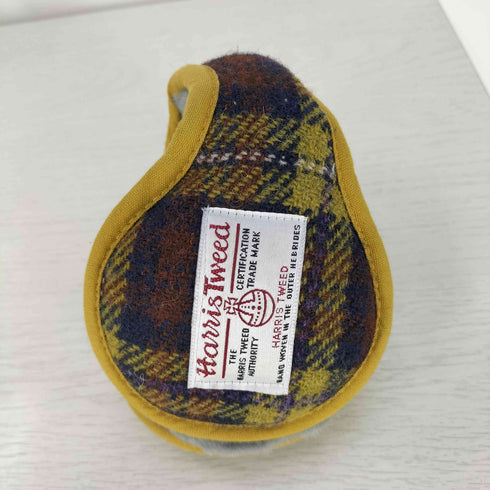 ハリスツイード Harris Tweed チェック 裏ボア イヤーマフ レディース