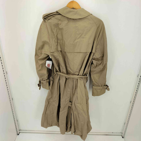 アクアスキュータム AQUASCUTUM 80S 英国製 コットン トレンチコート 裏地チェック メンズ UK:36