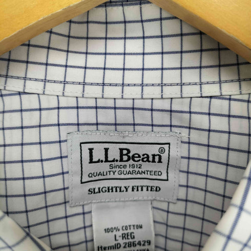 エルエルビーン L.L.Bean SLIGHTLY FIT ウィンドーペーンチェックボタンダウンシャツ メンズ L-REG