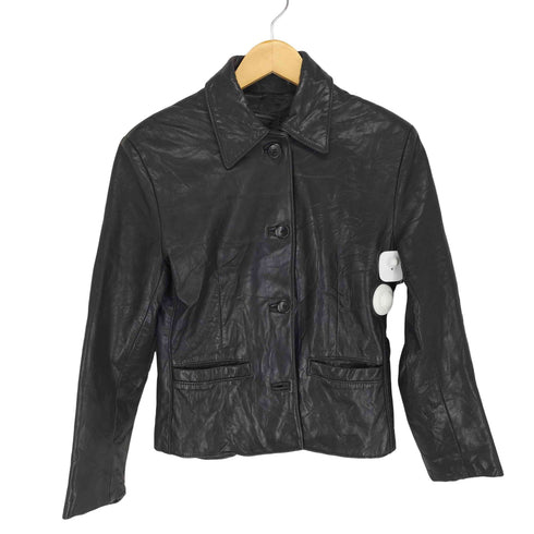 OSCAR LEOPOLD ボタンレザージャケット MADE IN CANADA レディース JPN:M