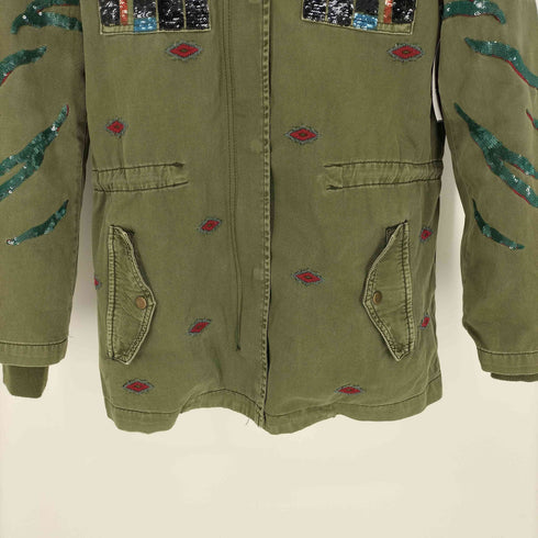 デシグアル Desigual 21AW フード付き ミリタリー モッズ ジャケット Y2K レディース 34