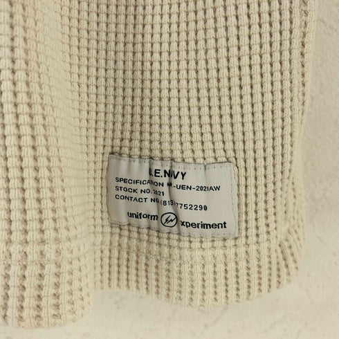 ユニフォームエクスペリメント uniform experiment フロントプリント サーマルTシャツ メンズ JPN:1