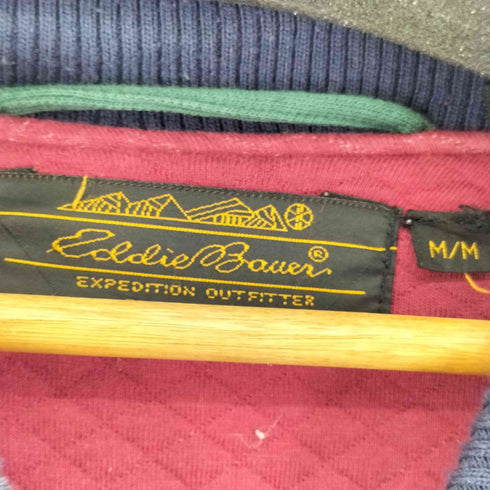 エディーバウアー Eddie Bauer 80s 黒タグ ワッペン コットンスタジアムジャンパー メンズ JPN:M