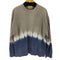 cantate 別注 First Pick Suvin Gold Tie-Dye Horizontal Stripes Knit メンズ