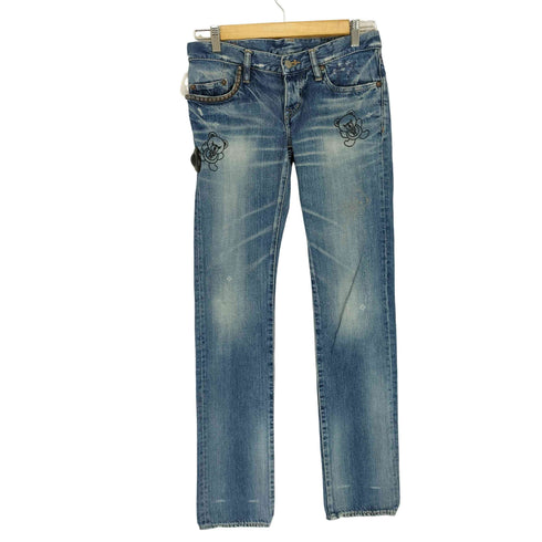 ヒステリックグラマー HYSTERIC GLAMOUR 00s ヒスベアープリント スタッズ装飾デニムパンツ レディース JPN:XS