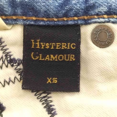 ヒステリックグラマー HYSTERIC GLAMOUR 00s ヒスベアープリント スタッズ装飾デニムパンツ レディース JPN:XS