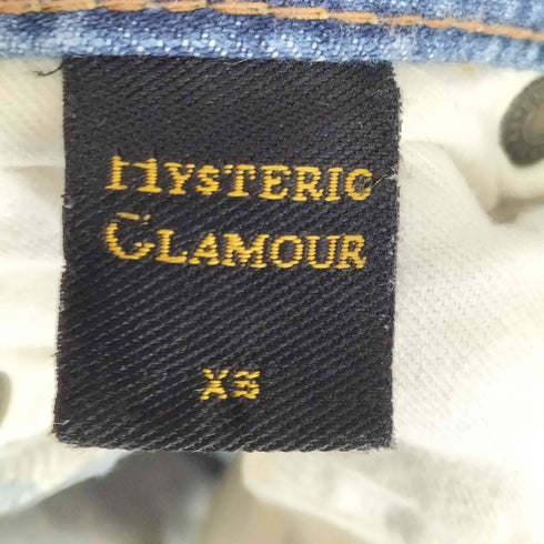 ヒステリックグラマー HYSTERIC GLAMOUR スタッズ装飾スリムデニムパンツ レディース JPN:XS