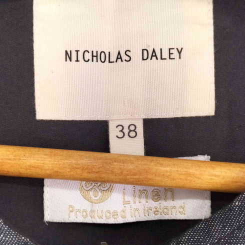 ニコラスデイリー NICHOLAS DALEY リネン ベストサイドレースアップ メンズ 38