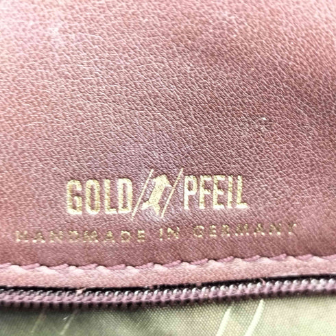 GOLD PFEIL ドイツ製 レザー ショルダー バッグ レディース