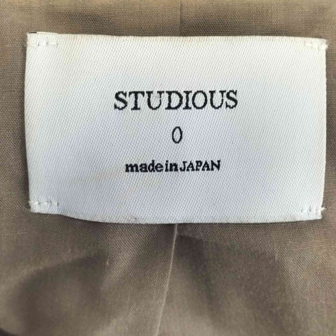 ステュディオス STUDIOUS ラムレザージップブルゾン メンズ JPN:0