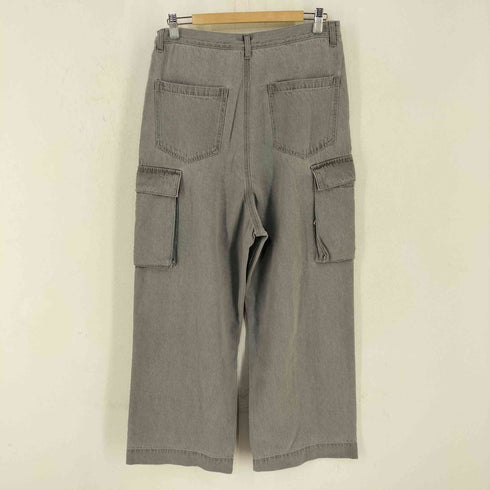 エマクローズ EMMA CLOTHES M-47 ヴィンテージ加工 ミリタリー ワイドデニムカーゴパンツ メンズ JPN:L