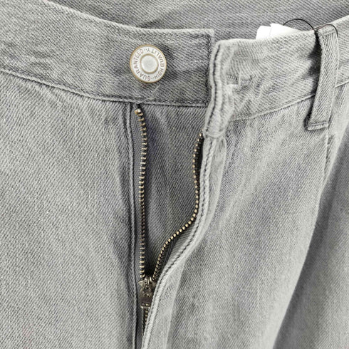 エマクローズ EMMA CLOTHES M-47 ヴィンテージ加工 ミリタリー ワイドデニムカーゴパンツ メンズ JPN:L