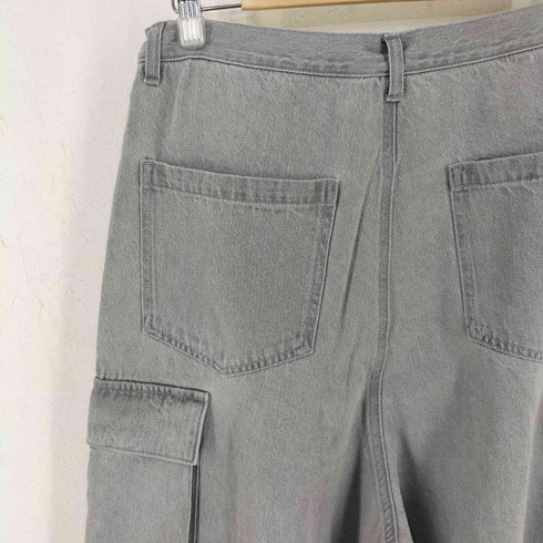 エマクローズ EMMA CLOTHES M-47 ヴィンテージ加工 ミリタリー ワイドデニムカーゴパンツ メンズ JPN:L