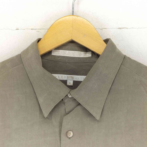 ペリーエリス PERRY ELLIS フェイクスウェードシャツ メンズ XL
