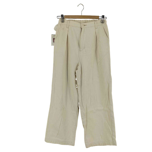 BETTY SMITH ウエストゴム 1タックワイドデニムパンツ 生成り レディース JPN:S