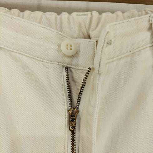 BETTY SMITH ウエストゴム 1タックワイドデニムパンツ 生成り レディース JPN:S
