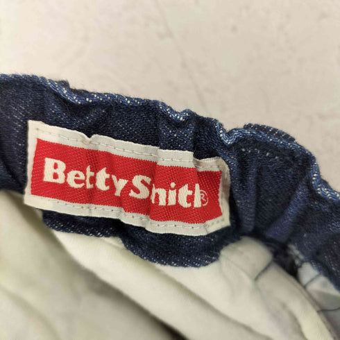 BETTY SMITH ウエストゴム 1タックワイドデニムパンツ インディゴ レディース JPN:S