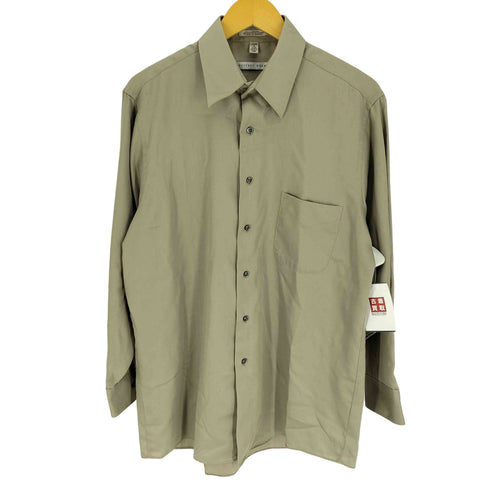 ジェフリービーン GEOFFREY BEENE SATEEN コットン ポリ L/S シャツ メンズ import:L
