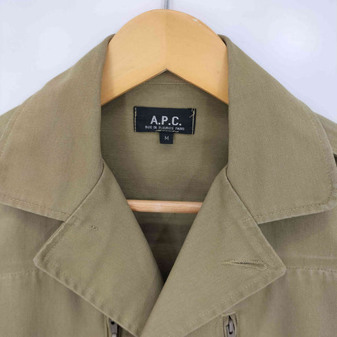 アーペーセー A.P.C. フランス製 OLD コットン ミリタリー フィールドジャケット メンズ import:M