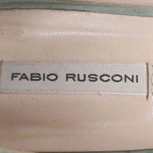 ファビオルスコーニ FABIO RUSCONI MADE IN ITALY ローヒールポインテッドパンプス レディース JPN:38