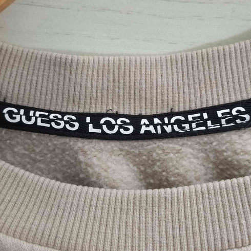 ゲス GUESS ロゴ刺繍 クルーネックスウェット メンズ import:M