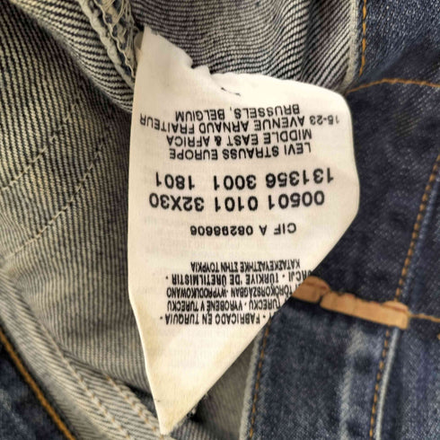 リーバイス Levis 00s MADE IN TURKEY ユーロ 501 ボタンフライストレートデニムパンツ ボタン裏247 メンズ 32x30