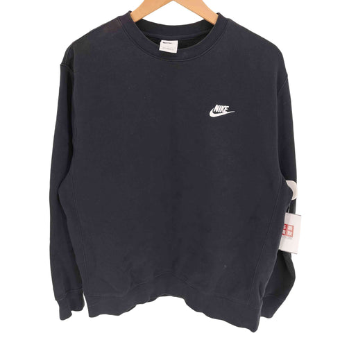 ナイキ NIKE 23AW M CLUB CRW BB ロゴ 刺繍 クルーネック スウェット メンズ import:L