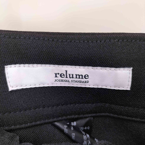 ジャーナルスタンダードレリューム JOURNAL STANDARD relume ウォッシャブルウーリッシュツイルベイカーパンツ レディース 38