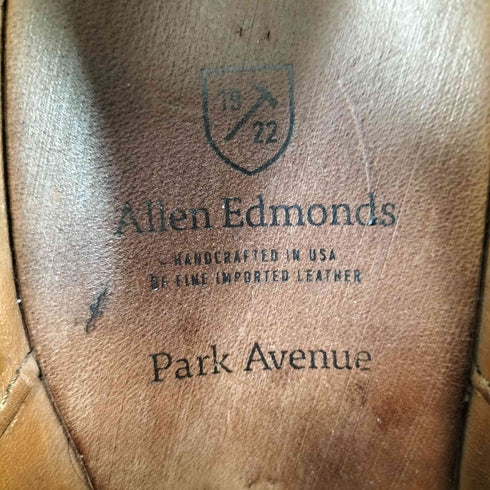 アレンエドモンズ ALLEN EDMONDS USA製 Park Avenue ストレートチップ レザーシューズ ブラック メンズ 8-1/2