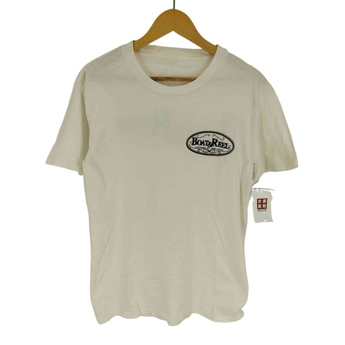 BOAT&REEL YOKOHAMA BAY SIDE MARINA 両面 プリント クルーネック Tシャツ シングルステッチ メンズ