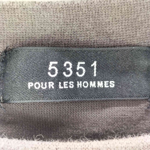 ゴーサンゴーイチプールオム 5351 POUR LES HOMMES レイヤードカットソー メンズ JPN:46