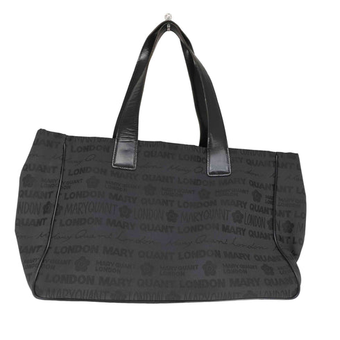 マリークワント MARY QUANT ロゴプリント総柄トートバッグ レディース