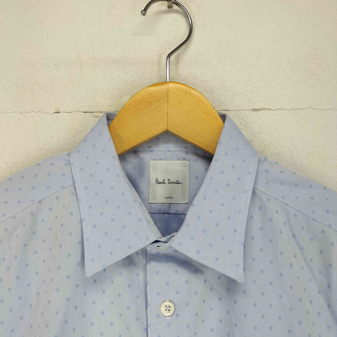 ポールスミス Paul Smith 裏地花柄 ドット ドレスシャツ メンズ L