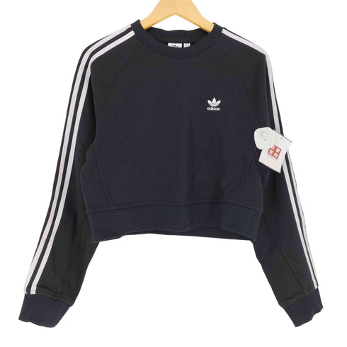 アディダスオリジナルス adidas Originals SWEATSHIRT クロップドスウェット エルボーパッチ レディース import:L