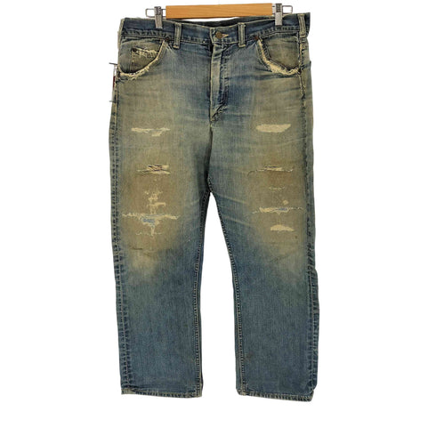 リー Lee 60-70s USA製 20刻印 TALONジップ テーパードデニムパンツ メンズ FR:36-38