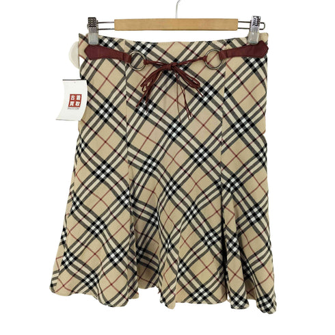 バーバリーブルーレーベル BURBERRY BLUE LABEL ノバチェック フレアスカート レディース EUR:38