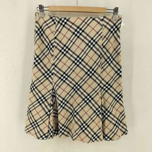 バーバリーブルーレーベル BURBERRY BLUE LABEL ノバチェック フレアスカート レディース EUR:38