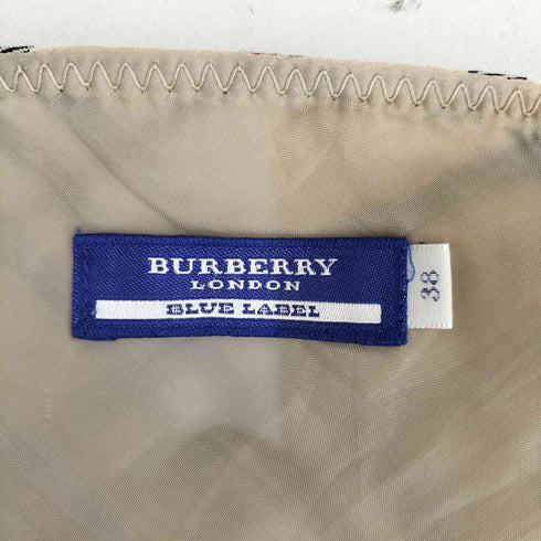 バーバリーブルーレーベル BURBERRY BLUE LABEL ノバチェック フレアスカート レディース EUR:38
