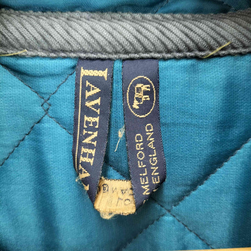 ラベンハム LAVENHAM 英国製 キルティングステンカラーコート レディース 36