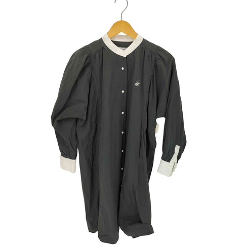 ビバリーヒルズポロクラブ BEVERLY HILLS POLO CLUB ノーカラー シャツワンピース レディース import:M
