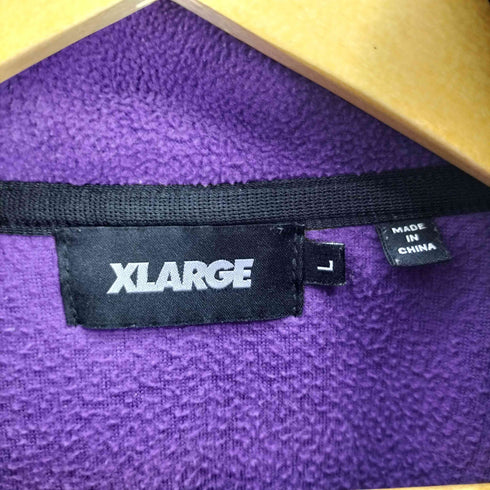 エクストララージ XLARGE 21AW PANELED FLEECE JACKET フリースジャケット メンズ import:L