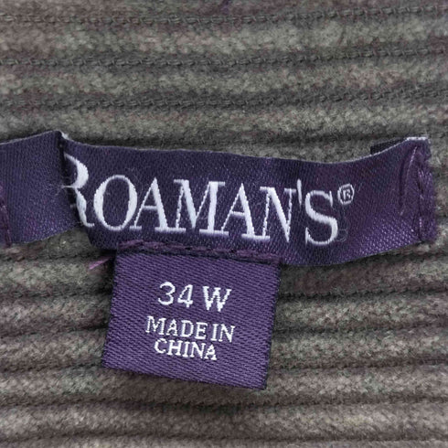 ROAMANS コーデュロイダブルポケットシャツ メンズ 34W