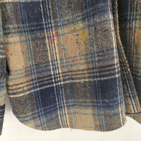 Michele Richards ウエスタンネルシャツ ペイント加工 メンズ JPN:XL