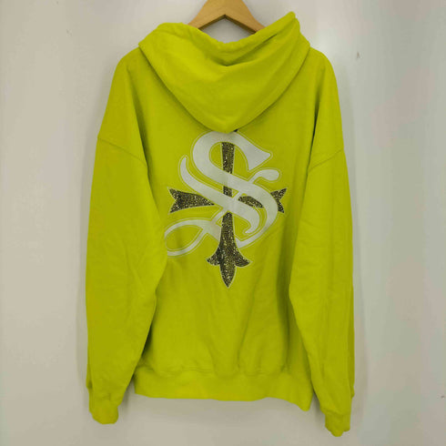 サプライヤー SUPPLIER CROSS ZIP HOODIE クロス ラインストーン ジップアップパーカー レディース import:XL