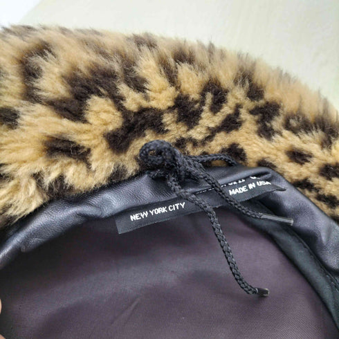 ニューヨークハット NEWYORK HAT&CAP CO. USA製 レオパードファーベレー メンズ