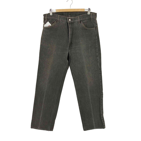 リーバイス Levis USA製 ボタン裏532刻印 505 先染めブラック テーパードデニムパンツ 40505-0259 メンズ 38inch